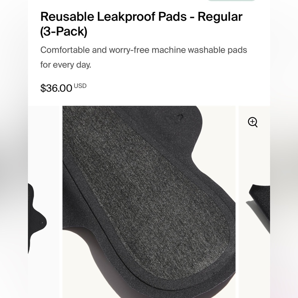 Knix reusable pads 3-pack